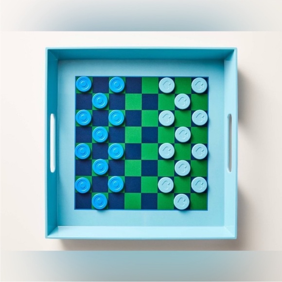Kate Spade X Target Other - NWT Kate Spade x Target Melamine 2-in-1 Checkers and Serve Tray Game Set